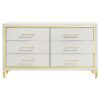 Lucia 6-drawer Dresser Cabinet White