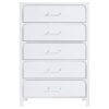 Anastasia 5-drawer Bedroom Chest Pearl White