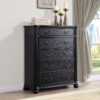 Celina 5-drawer Bedroom Chest Black