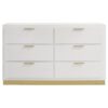 Caraway 6-drawer Dresser White