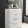 Caraway 4-drawer Bedroom Chest White
