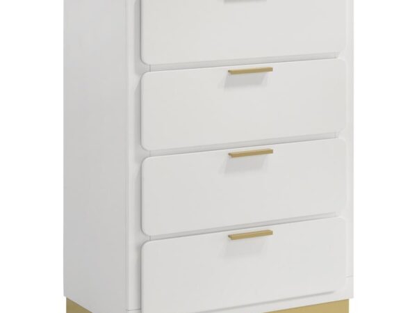 Caraway 4-drawer Bedroom Chest White
