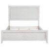 Marielle Eastern King Upholstered Panel Bed Distressed White
