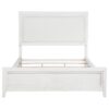 Marielle California King Panel Upholstered Bed Distressed White
