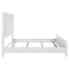 Marielle California King Panel Upholstered Bed Distressed White