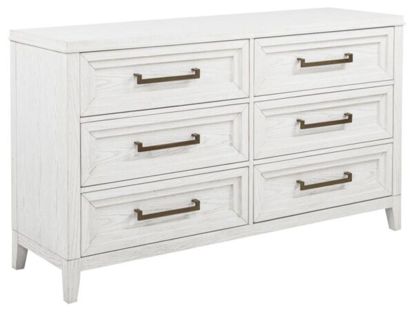 Marielle 6-drawer Bedroom Dresser Distressed White