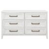 Marielle 6-drawer Bedroom Dresser Distressed White