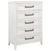 Marielle 5-drawer Bedroom Chest Distressed White