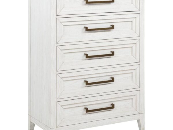 Marielle 5-drawer Bedroom Chest Distressed White