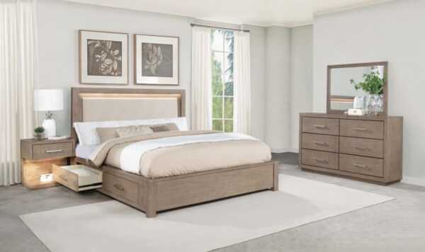 Kenora 4-piece California King Bedroom Set Barley Brown