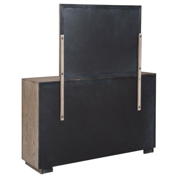 Kenora 6-drawer Dresser and Mirror Barley Brown