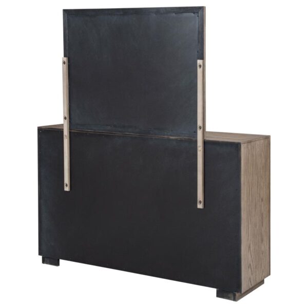 Kenora 6-drawer Dresser and Mirror Barley Brown