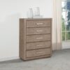 Kenora 5-drawer Bedroom Chest Barley Brown