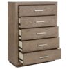 Kenora 5-drawer Bedroom Chest Barley Brown