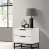 Sonora 2-drawer Nightstand Bedside Table White