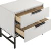Sonora 2-drawer Nightstand Bedside Table White
