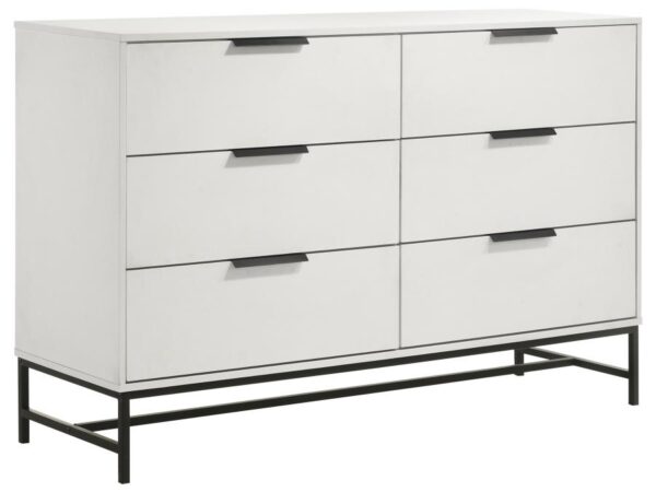 Sonora 6-drawer Bedroom Dresser White