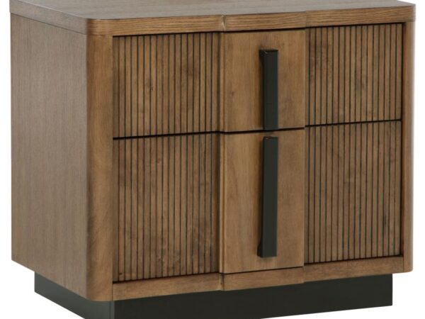 Terrace 2-drawer Nightstand Bedside Table Ash Brown