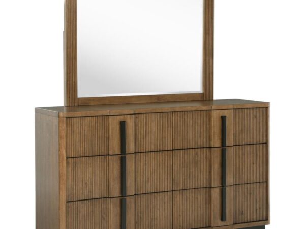 Terrace 6-drawer Dresser and Mirror Ash Brown