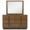 Terrace 6-drawer Dresser and Mirror Ash Brown