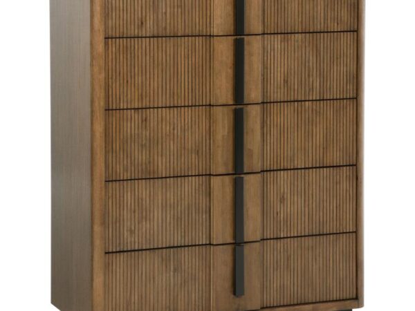 Terrace 5-drawer Chest of Drawers Ash Brown