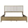 Granada Upholstered Eastern King Panel Bed Natural Pine