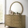 Granada 8-drawer Dresser and Mirror Natural Pine