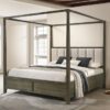 Gran Park Eastern King Canopy Bed Dark Cocoa