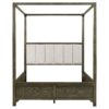 Gran Park Queen Canopy Bed Dark Cocoa