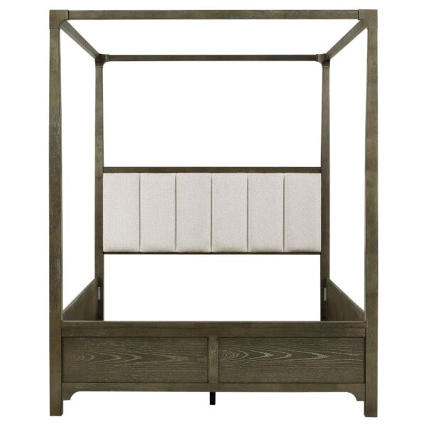 Gran Park Queen Canopy Bed Dark Cocoa