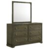 Gran Park 6-drawer Dresser and Mirror Dark Cocoa