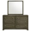 Gran Park 6-drawer Dresser and Mirror Dark Cocoa