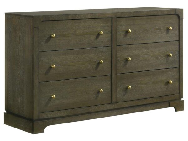 Gran Park 6-drawer Dresser Cabinet Dark Cocoa