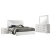 Ives 4-piece Eastern King Bedroom Set White High Gloss