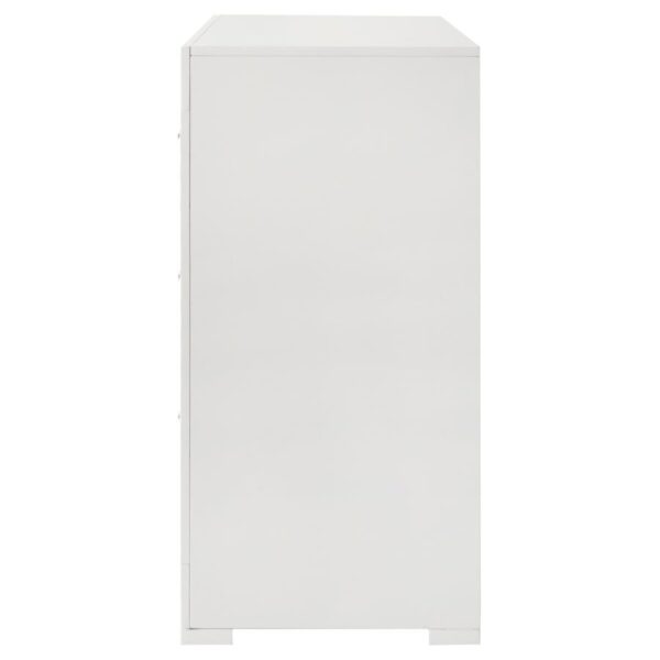 Ives 6-drawer Dresser Cabinet White High Gloss