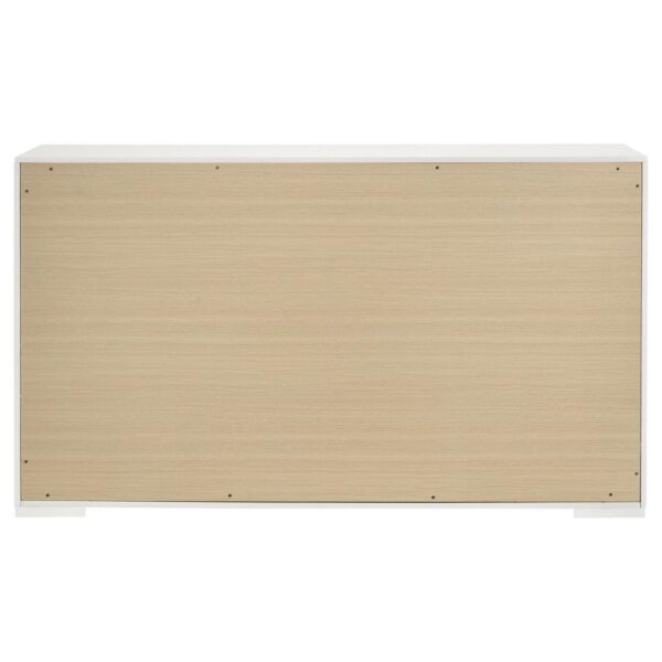 Ives 6-drawer Dresser Cabinet White High Gloss