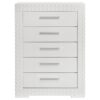 Ives 5-drawer Bedroom Chest of Drawers White High Gloss