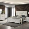 Olivia 4-piece Eastern King Bedroom Set Pearl White