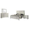 Olivia 4-piece Eastern King Bedroom Set Pearl White