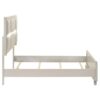 Olivia Queen Panel Bed LED Headboard Pearl White
