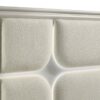 Olivia Queen Panel Bed LED Headboard Pearl White