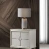 Olivia 2-drawer Nightstand Bedside Table Pearl White