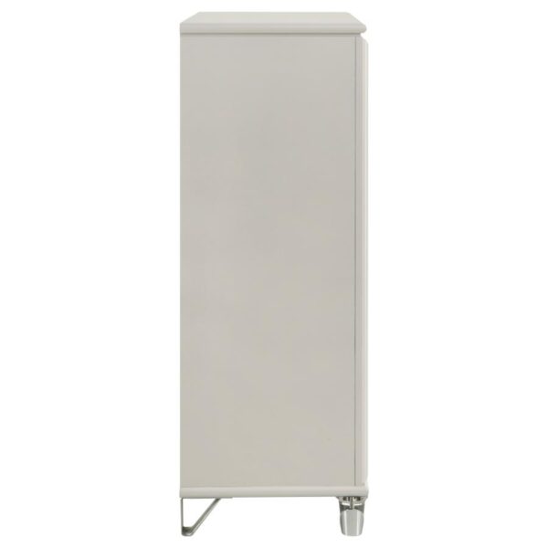 Olivia 5-drawer Bedroom Chest of Drawers Pearl White