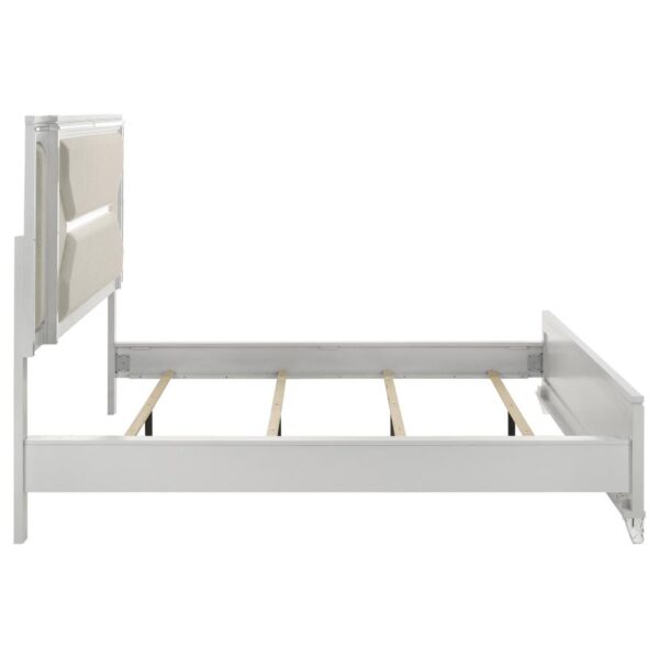 Marmore 64-inch California King Bed LED Headboard White