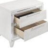 Marmore 2-drawer Nightstand Bedside Table White