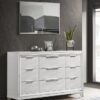 Marmore 9-drawer Dresser Cabinet White