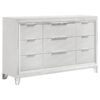Marmore 9-drawer Dresser Cabinet White