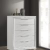 Marmore 5-drawer Bedroom Chest of Drawers White