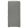 Ives 6-drawer Dresser Cabinet Grey High Gloss