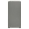 Ives 6-drawer Dresser Cabinet Grey High Gloss